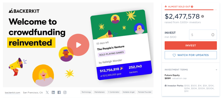 backerkit wefunder
